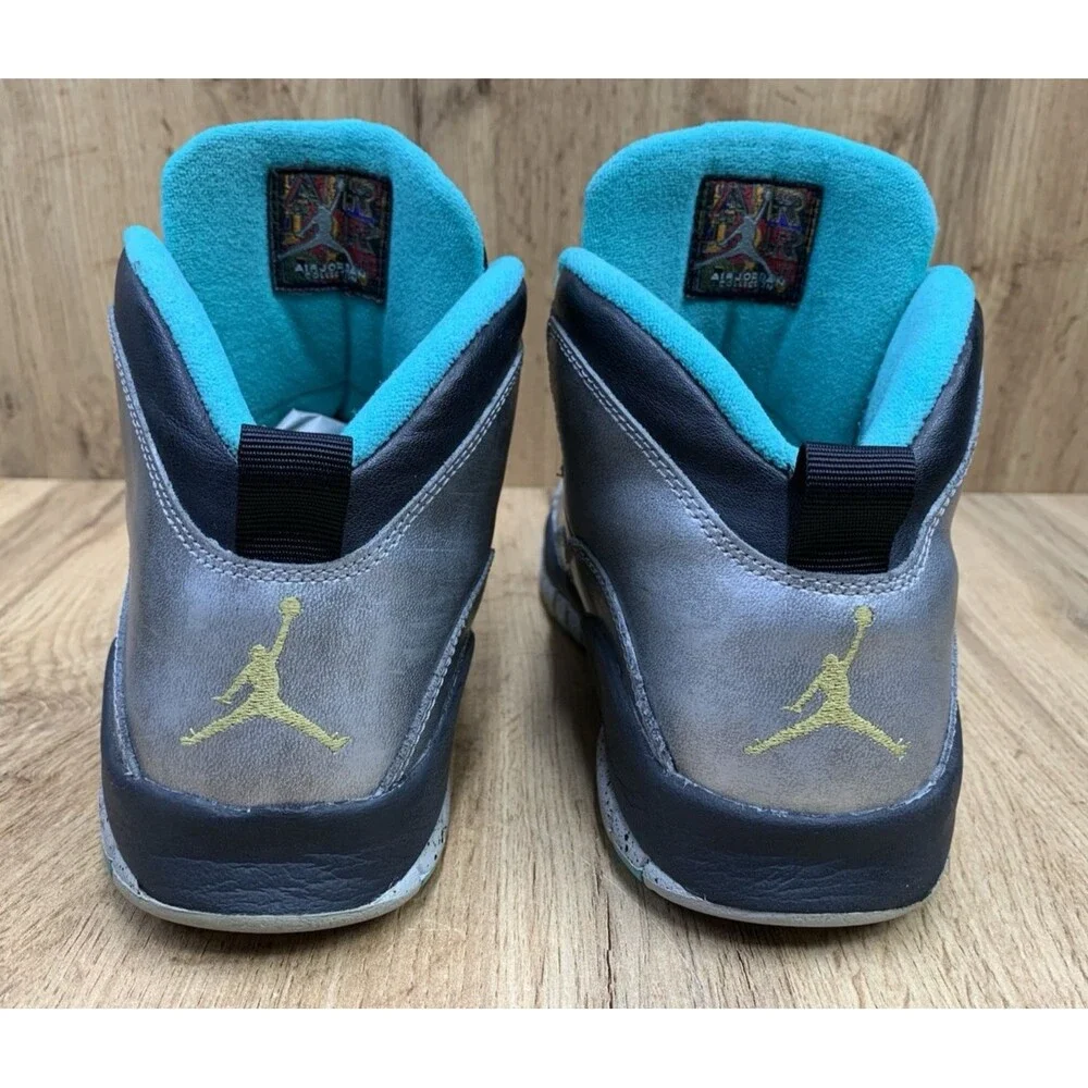 Air Jordan 10 Retro Lady Liberty GS 7Y Dust Black Teal 705179-045 2015
